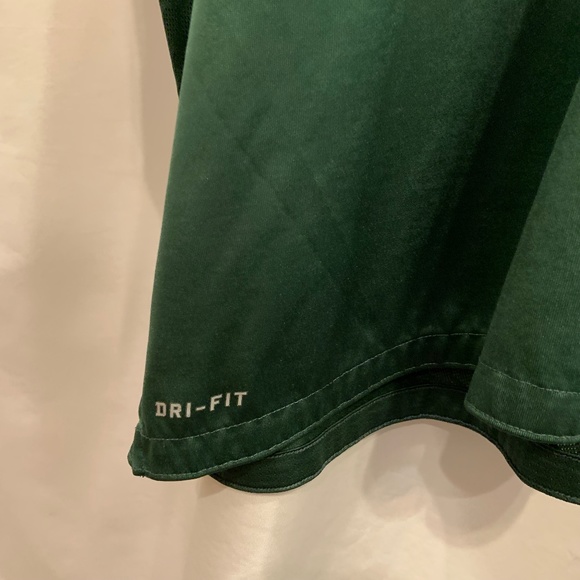 Nike University of Miami Hurricanes Dri-Fit Solid Green Polo Shirt Size 4XL - Picture 8 of 15